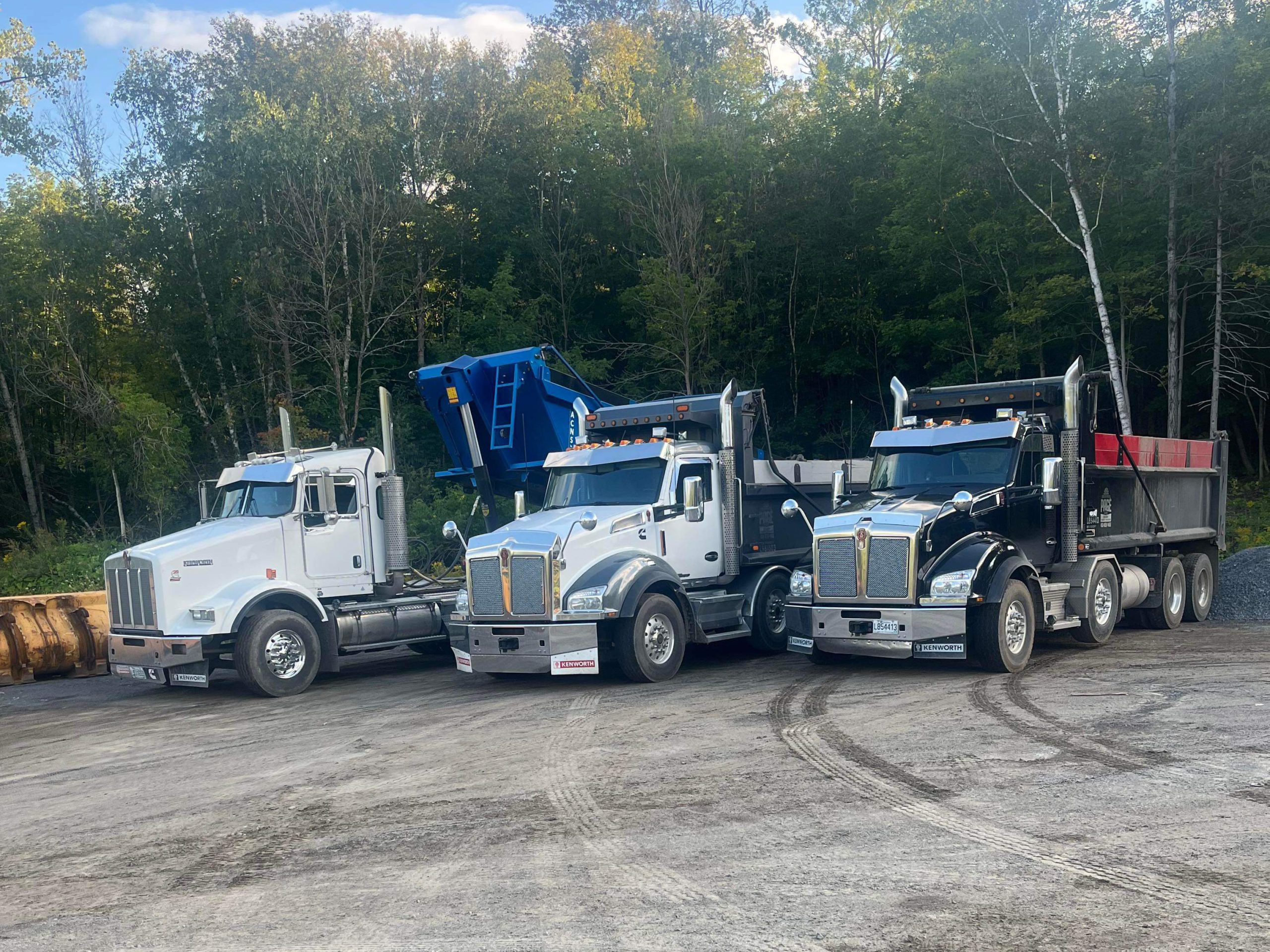 Camions pour transport de neige, sable, terre et roche